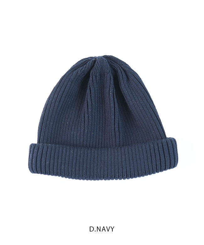 ROTOTO (ロトト) COTTON ROLL UP BEANIE コットンロールアップビーニー