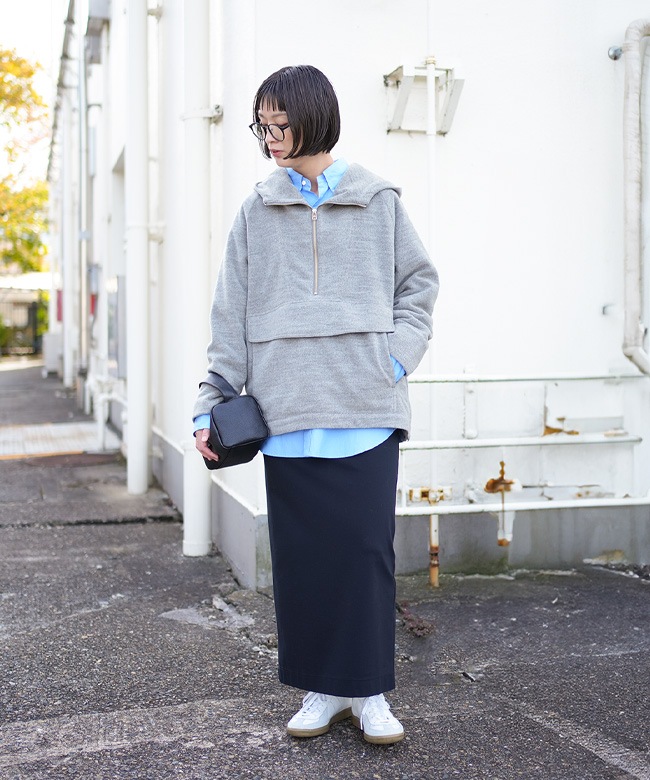 SALE 50%OFF】[MEY-1902]MEYAME(メヤメ) WOOL ANORAK パーカー [2412p 