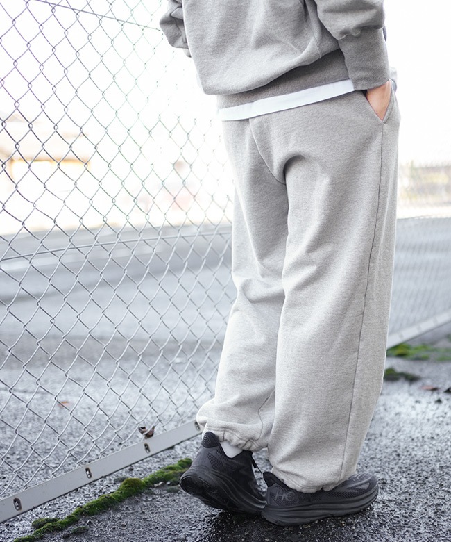 ◇[SMA-FW-WDPT]SOLAMONAT(ソラモナ) ふわりと裏毛ワイドパンツ