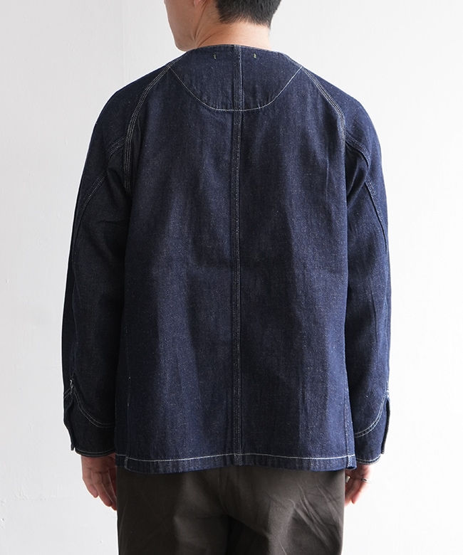 GHJ6175THO]GOHEMP(ゴーヘンプ) NO COLLAR COVERALL ノーカラー