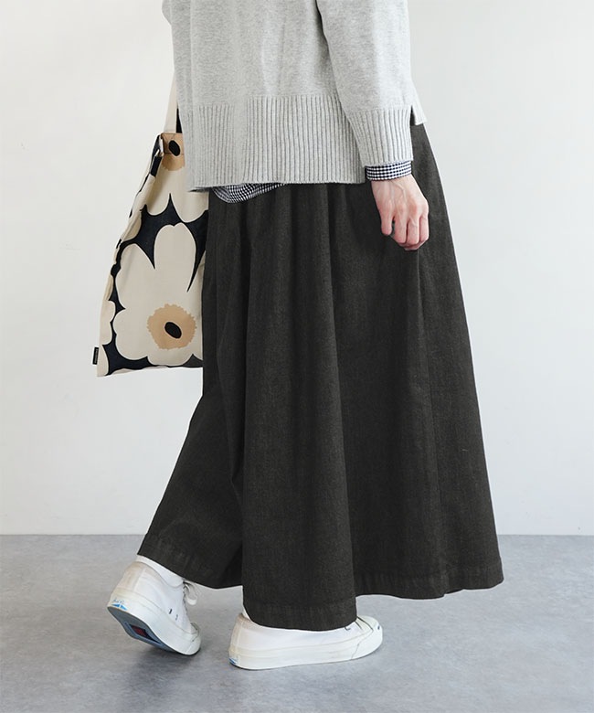 8R-DNM-SKT]8RAYNS(エイトレインズ) 綿ポリレーヨンストレッチ