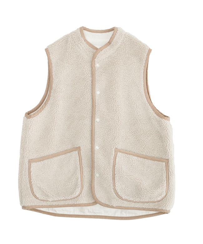 7254V-001]NATURAL LAUNDRY(ナチュラルランドリー)ボアリバーシブル