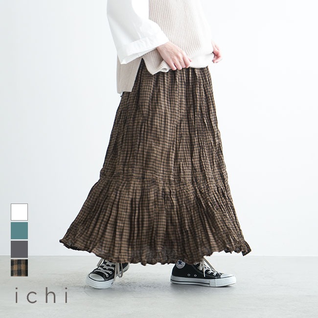 50%OFF】[230434]ICHI(イチ) インド製コットンスカート ボトムス  