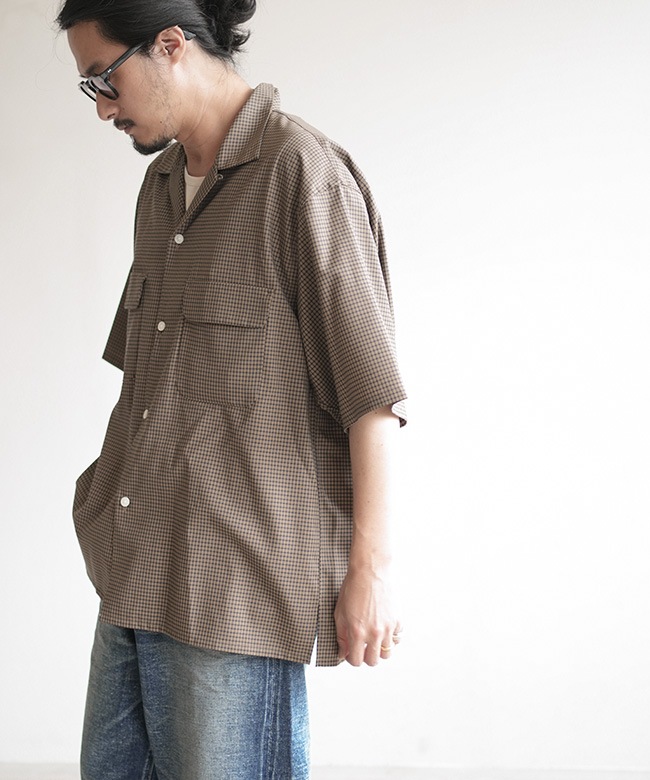 KAPTAIN SUNSHINE(キャプテンサンシャイン) Summer Wool Open Collar