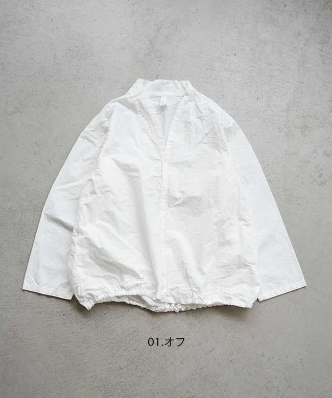 P81433]prit(プリット) コットンラミーシーチング近江晒加工 裾