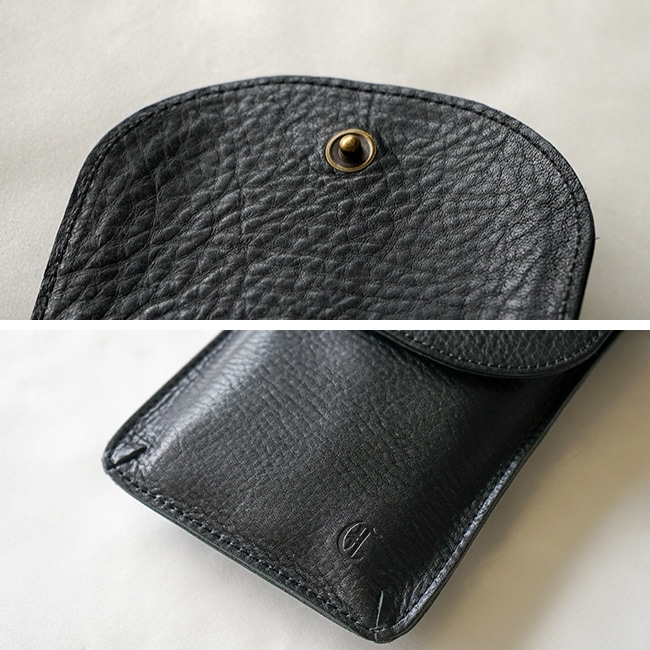 保存袋あり】CLEDRAN(クレドラン)別注 INDE S/PH HOLDER レザー