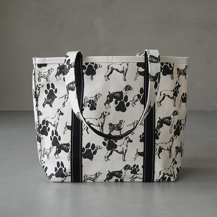 TEMBEA(テンベア) ショルダーバッグ美品  - アイボリー×黒 アニマル柄 TEMBEA｜テンベア【2WAY TOTE SMALL】 – and-g