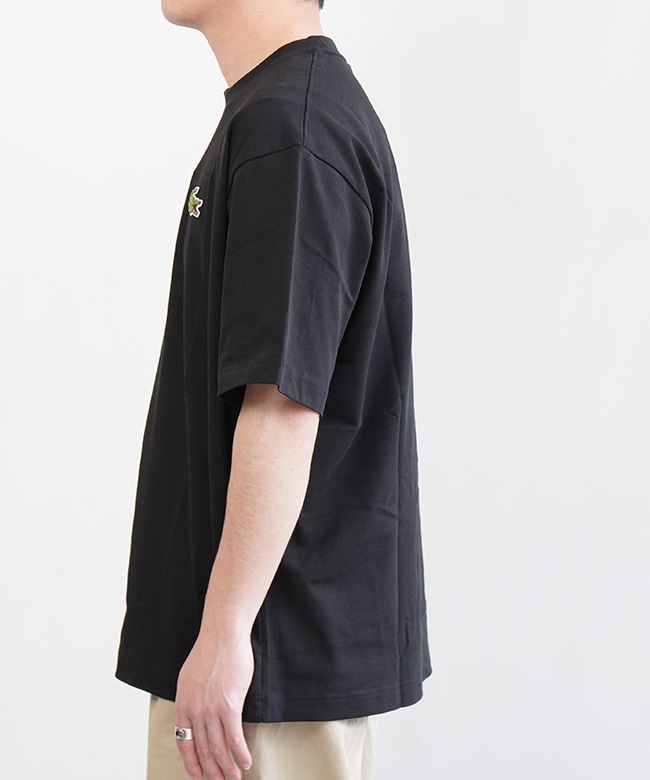 TH2745]LACOSTE(ラコステ) シェニールワニロゴルーズフィットT
