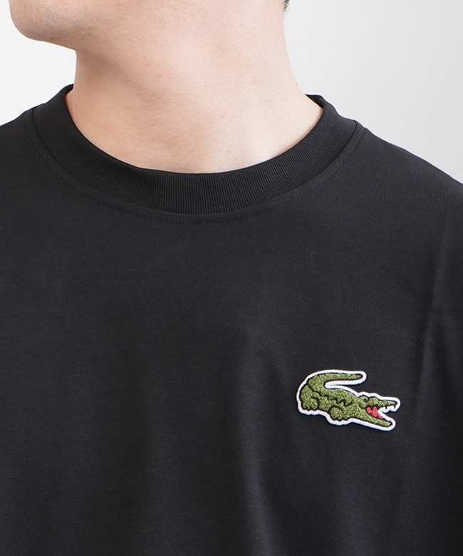 Lacoste ルスフィットヘヒハッシTシャツ TH2745 001 TH2745]LACOSTE(ラコステ) シェニールワニロゴルーズフィットT