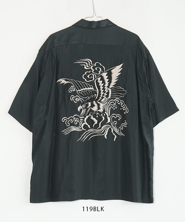 SALE 50%OFF】[GL39432]gold(ゴールド) ACETATE SUKA SHIRT “EAGLE