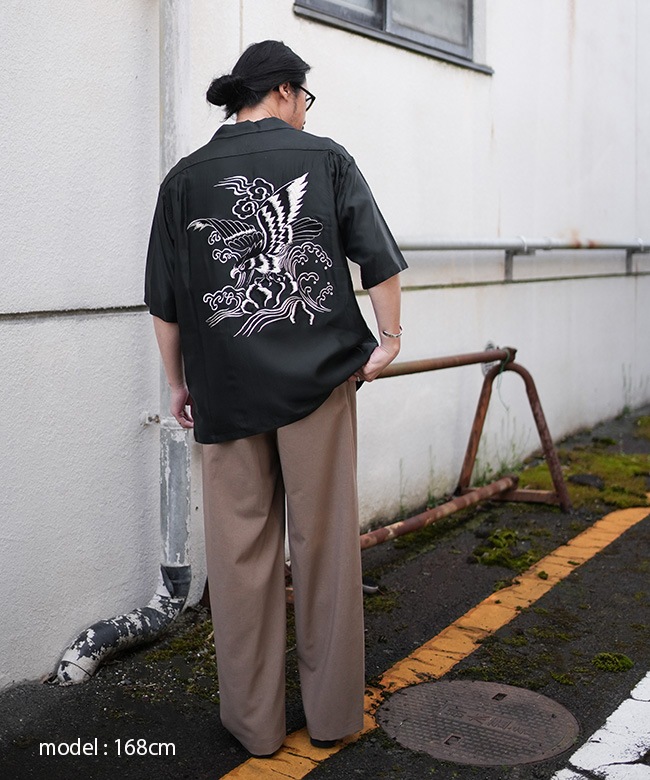 SALE 50%OFF】[GL39432]gold(ゴールド) ACETATE SUKA SHIRT “EAGLE