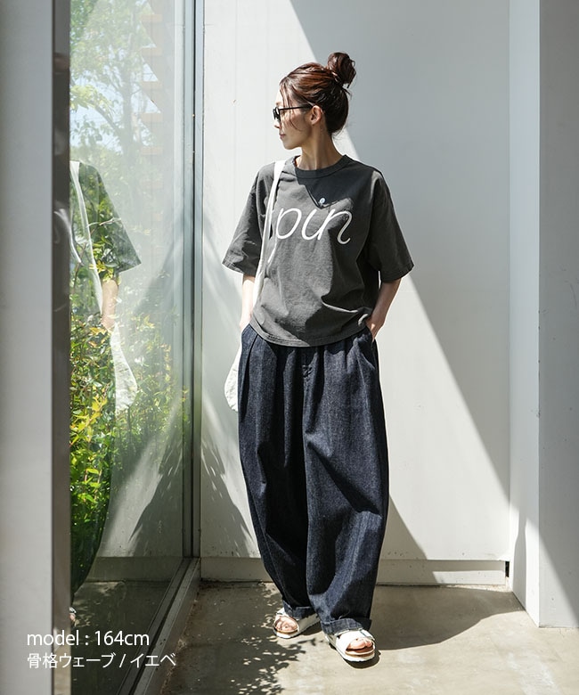 SOLAMONAT(ソラモナ) ピグメントTシャツ　グレー ◇[SMA-PIG-TSH]SOLAMONAT(ソラモナ) ピグメント加工ビッグ