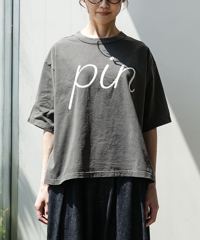 SOLAMONAT(ソラモナ) ピグメントTシャツ　グレー ◇[SMA-PIG-TSH]SOLAMONAT(ソラモナ) ピグメント加工ビッグ