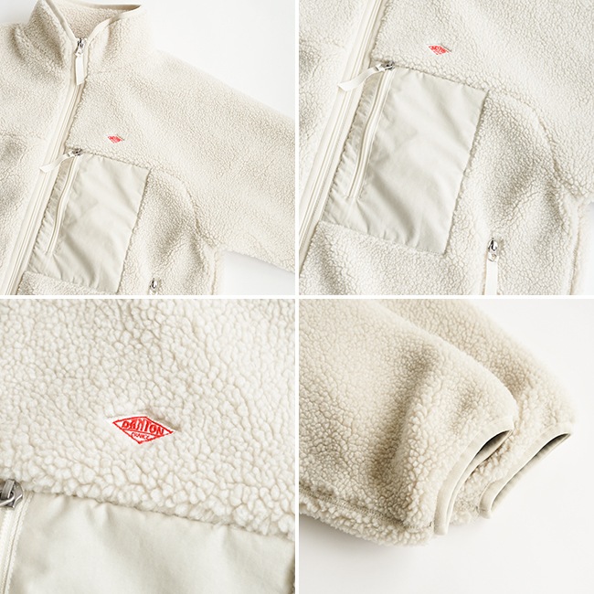 ◇[DT-A0195LBA]DANTON(ダントン)INSULATION STAND COLLAR BOA JACKET