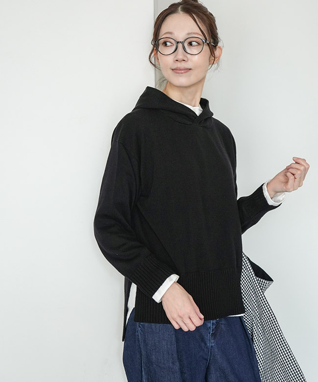 SALE 40%OFF】[541109]mao made(マオメイド) やわらかコットンパーカー