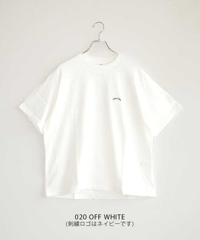 ORCIVAL(オーシバル/オーチバル) EMBROIDERY SHORT SLEEVE T-SHIRT T