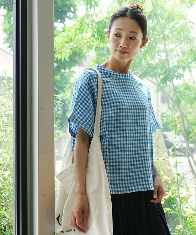 NATURAL LAUNDRY(ナチュラルランドリー) 先染めリネンドルマンT
