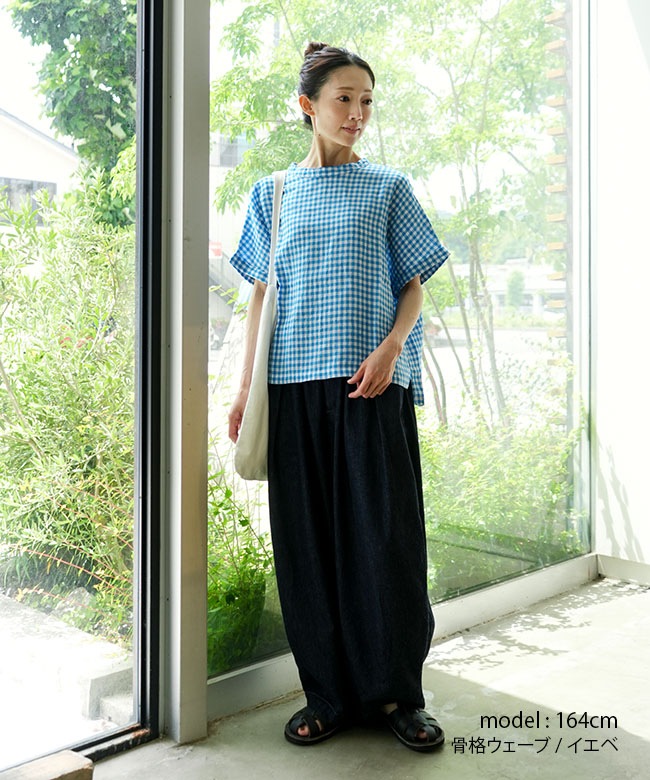 NATURAL LAUNDRY(ナチュラルランドリー) 先染めリネンドルマンT