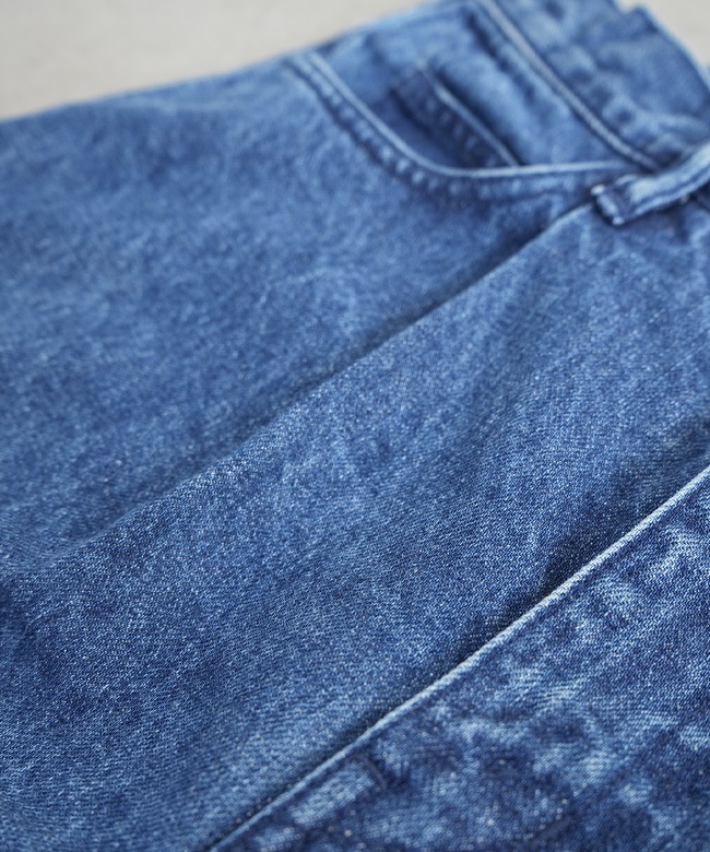 SALE 50%OFF】EVCON(エビコン) 1TUCK BAGGY DENIM BIO 1タックバギー