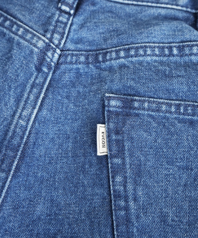 SALE 50%OFF】EVCON(エビコン) 1TUCK BAGGY DENIM BIO 1タックバギー