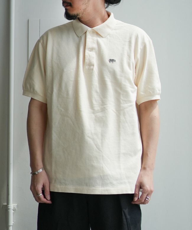 ポロシャツ 半袖 SCYE BASICS マルチボーダー ピケ ポロシャツ メンズ