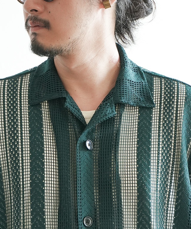 トップス South2 West8 / Cabana Shirt Green M SOUTH2 WEST8 Belted C.S.Short Nylon