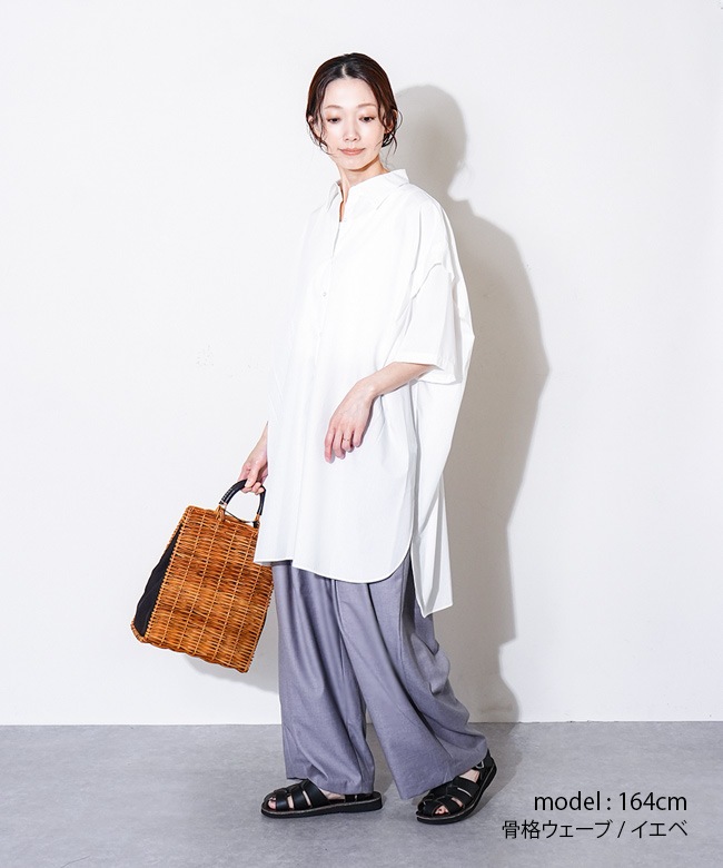 @164115xページ セール】 MIDIUMISOLID for Ladies タックショルダーワイド