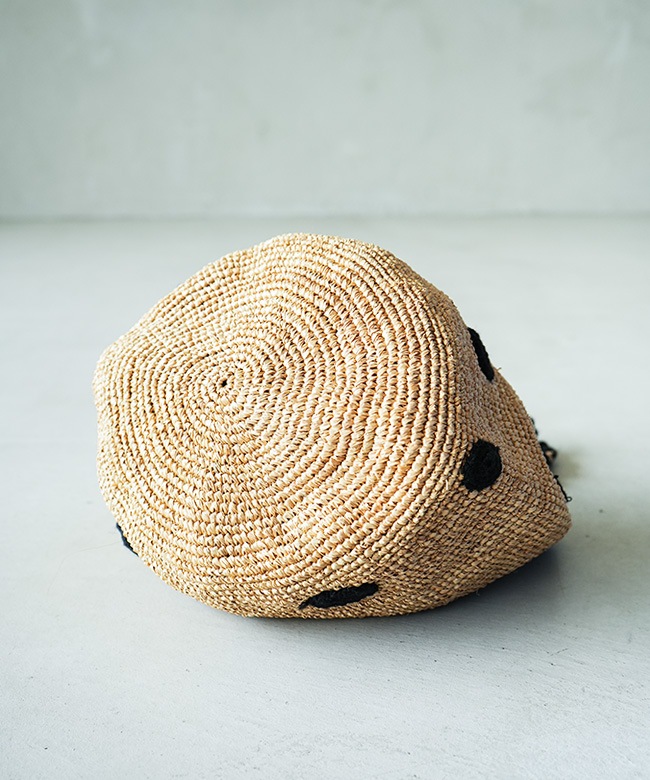 madrague6]【付属品あり】NORO(ノロ) ドットかごバッグ / トート