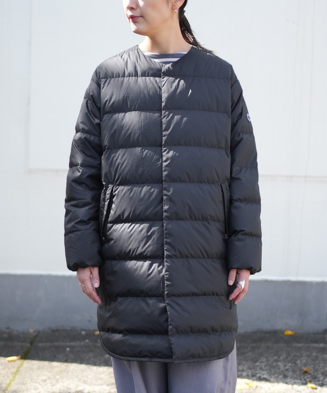 OR-A0602DPR]ORCIVAL(オーチバル/オーシバル)ROUND NECK LONG COAT