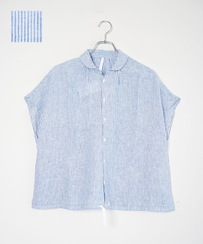 NATURAL LAUNDRY(ナチュラルランドリー) 先染めリネンレイシャツ
