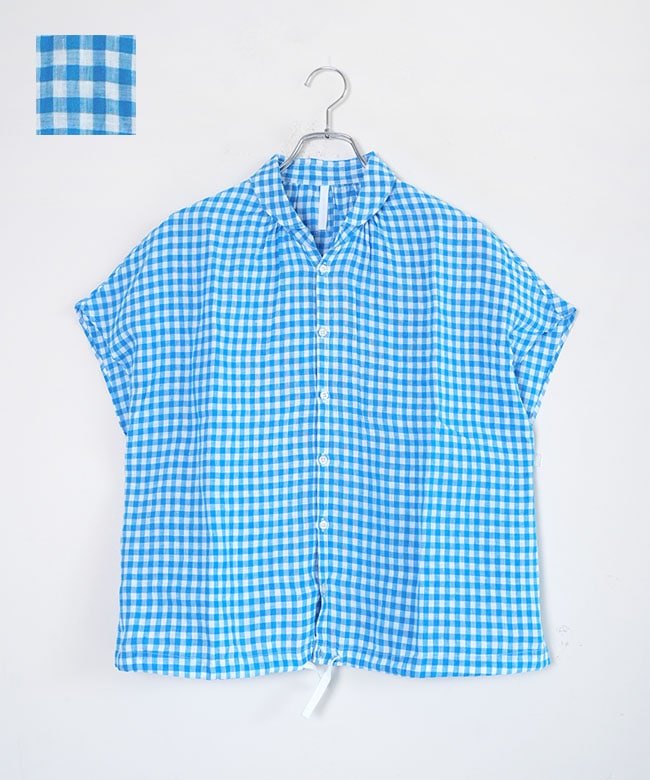 NATURAL LAUNDRY(ナチュラルランドリー) 先染めリネンレイシャツ