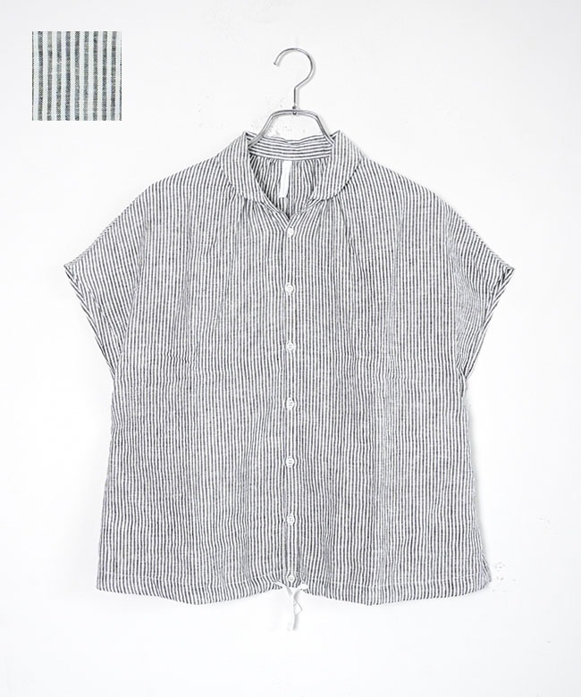 NATURAL LAUNDRY(ナチュラルランドリー) 先染めリネンレイシャツ