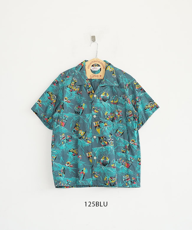 Star of Hollywood バードプリント 半袖シャツ L Star of Hollywood