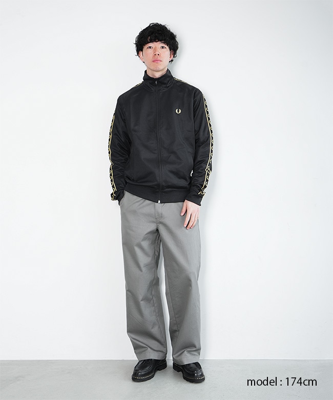 J5557]FRED PERRY(フレッドペリー) Contrast Tape Track Jacket
