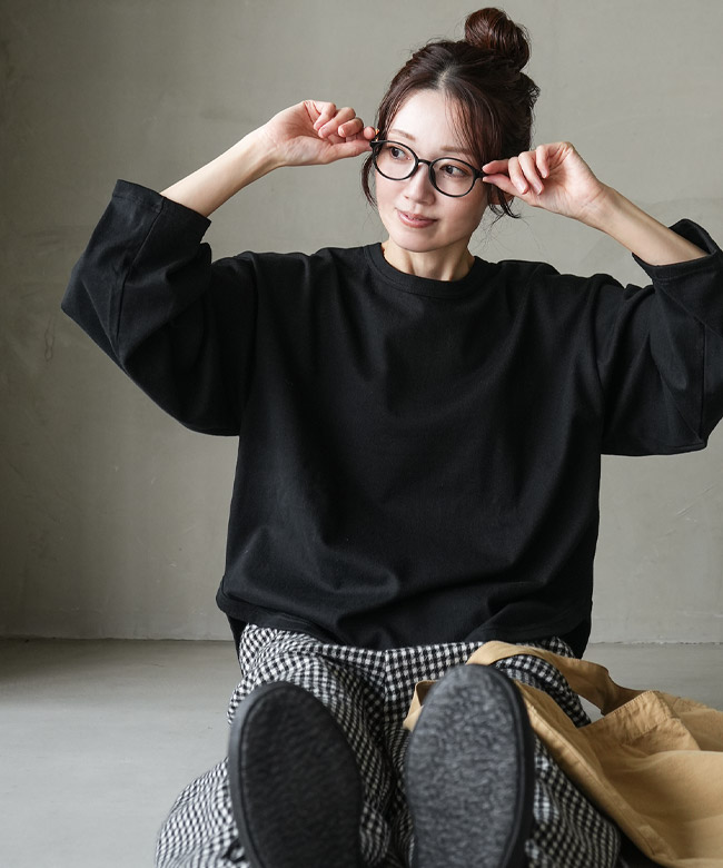 ◇[SMA-PEN-STUCK]SOLAMONAT(ソラモナ) ペンネ天竺 袖タックプル