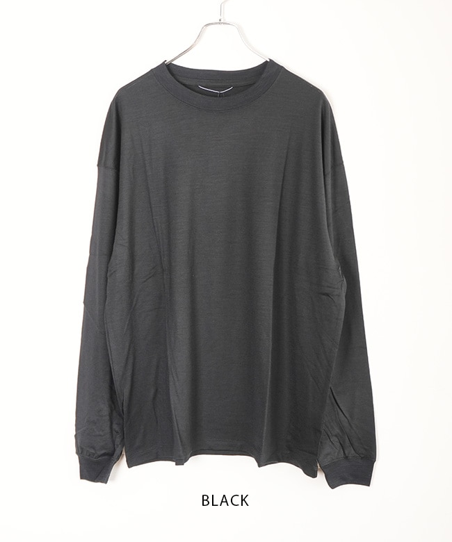 WT25163JE]WILD THINGS(ワイルドシングス) WOOL TEE L/S ウール ティー