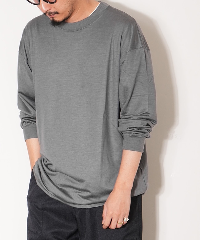 ◎◎[WT25163JE]WILD THINGS(ワイルドシングス) WOOL TEE L/S ウール