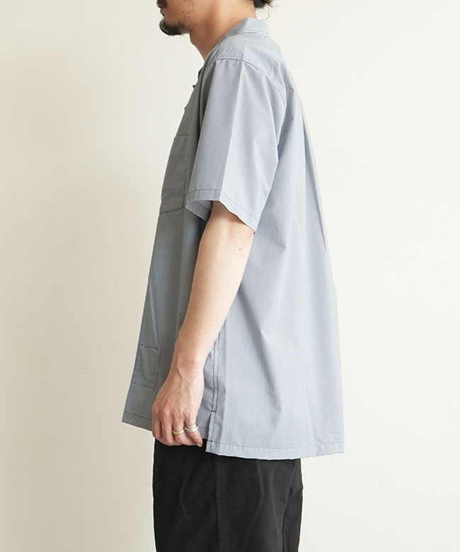 nonnative(ノンネイティブ) VOYAGER S/S SHIRT P/R HAIRLINE STRIPE