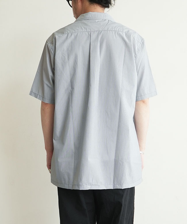 nonnative(ノンネイティブ) VOYAGER S/S SHIRT P/R HAIRLINE STRIPE