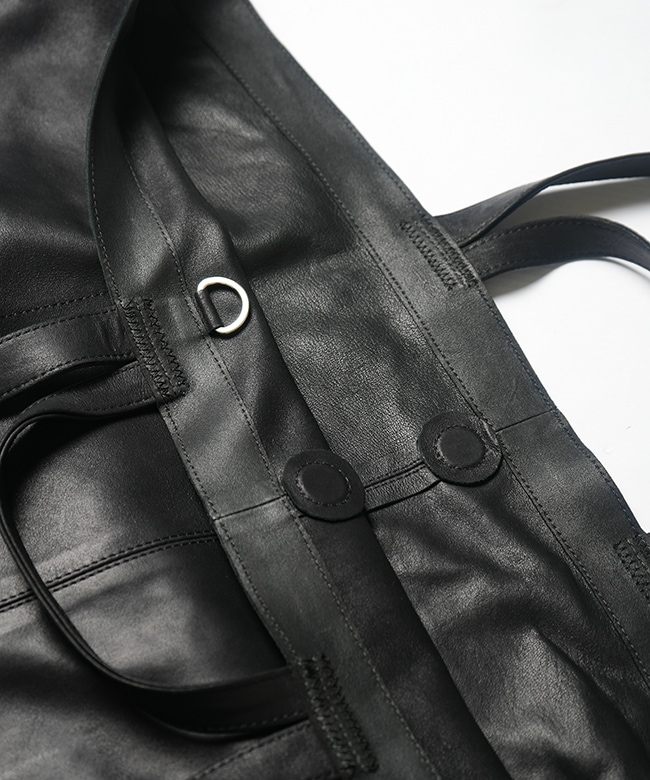 XXL-BLK-1]【保存袋あり】Morphee(モルフェ) GOAT LEATHER XXLARGE BIG