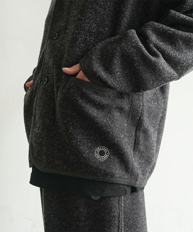 ORCIVAL(オーシバル/オーチバル) Men's Napping Brushed Fleece V Neck