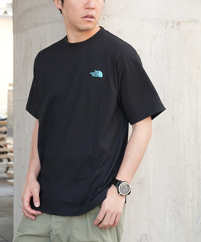 カタリスト FLASH 別注 USUAL CREW-NECKダーツ刺繍 ◇[NT32545]THE NORTH FACE(ザ・ノース・フェイス) S/S FD