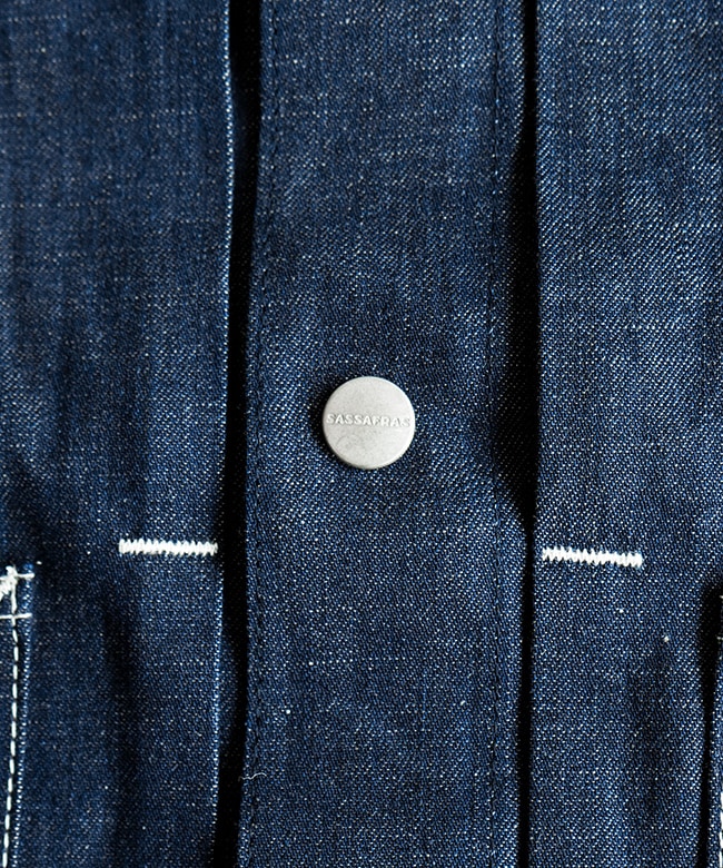 SASSAFRAS(ササフラス) Gardener Jacket / 8oz ミリタリー Denim