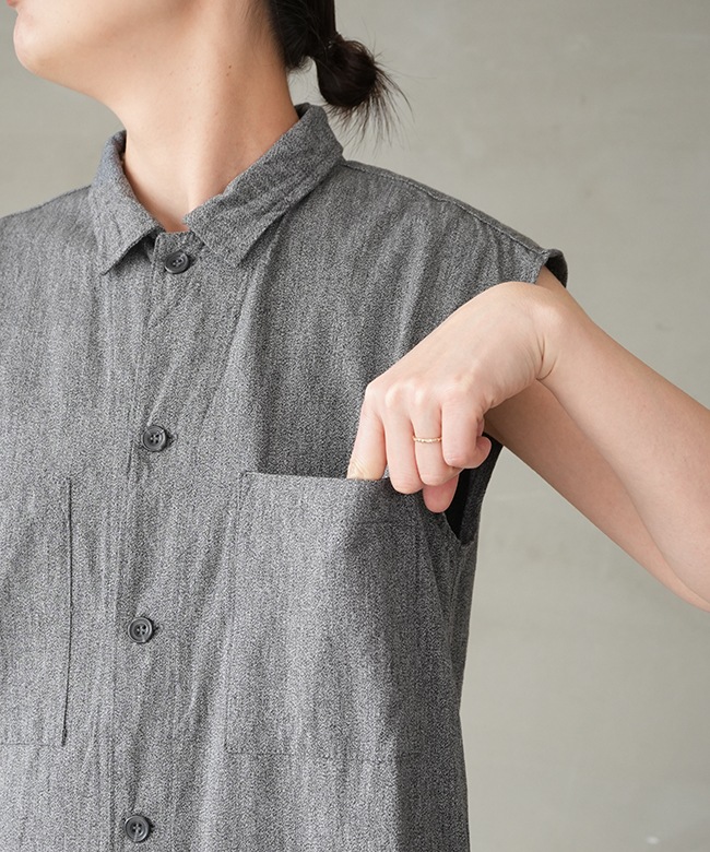 SALE 50%OFF】[YAR-25SS-P38]Yarmo(ヤーモ)Sleeveless Boiler