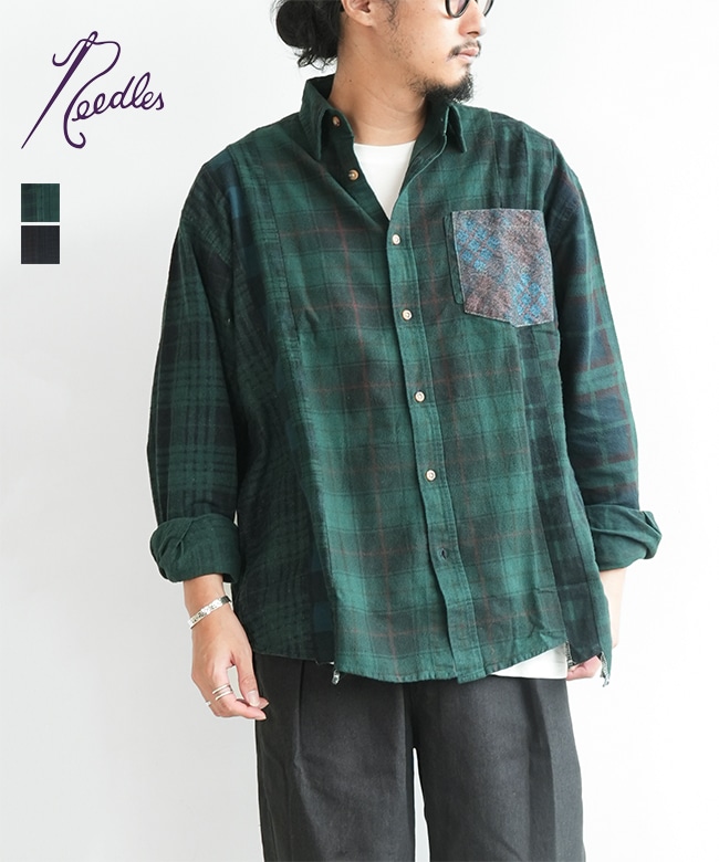 RW394]Rebuild by Needles(リビルドバイニードルズ) Flannel Shirt