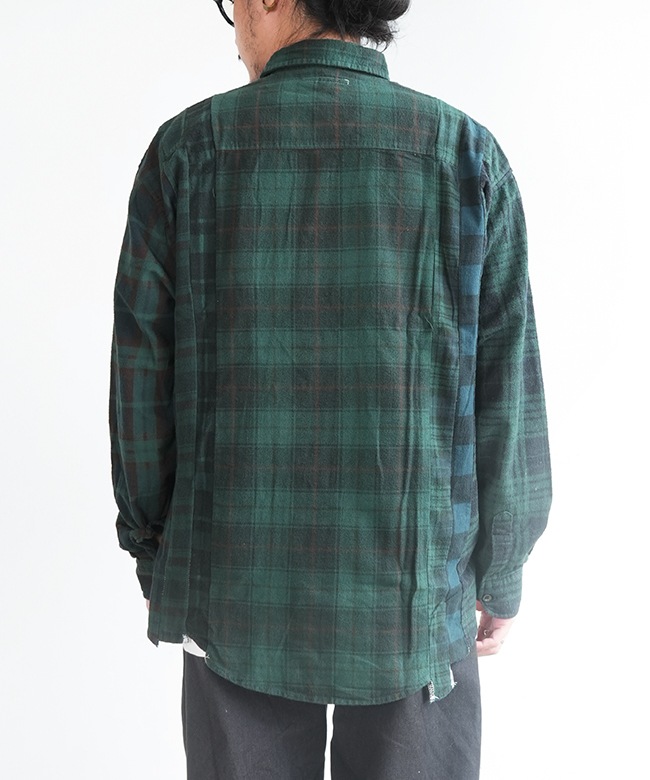 Rebuild by Needles チェック柄 長袖シャツ M 楽天市場】古着 Rebuild by Needles リビルドバイニードルズ 日本製