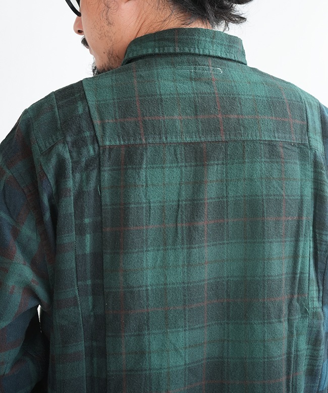 Rebuild by Needles チェック柄 長袖シャツ M 楽天市場】古着 Rebuild by Needles リビルドバイニードルズ 日本製