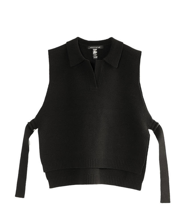 SALE 50%OFF】mizuiro ind(ミズイロインド) skipper knit vest