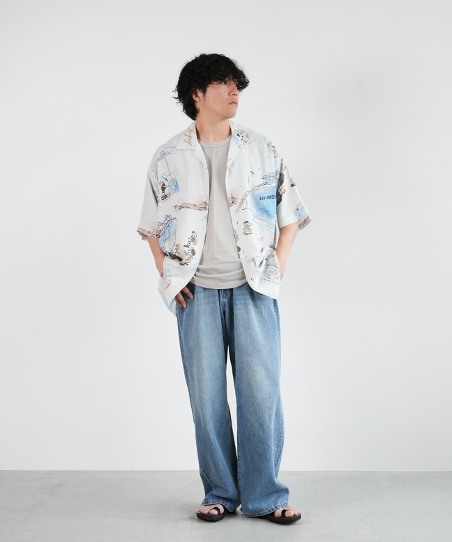 67▢Porter Classic ALOHA SHIRT UT1202-3 HAWAIIAN OUTDOOR ALOHA SHIRT