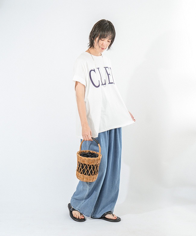 シニカル　テンセルデニム CYNICAL テンセルデニムワイドパンツ！ | blume LA glück